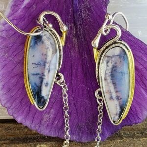 Bird Pierced Earrings Silver Tone 1.125" Fashion